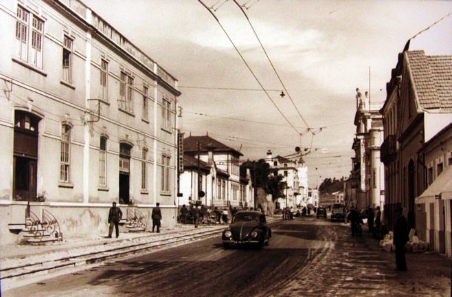 Foto antigua del casco viejo de Coimbra - Hotel Oslo